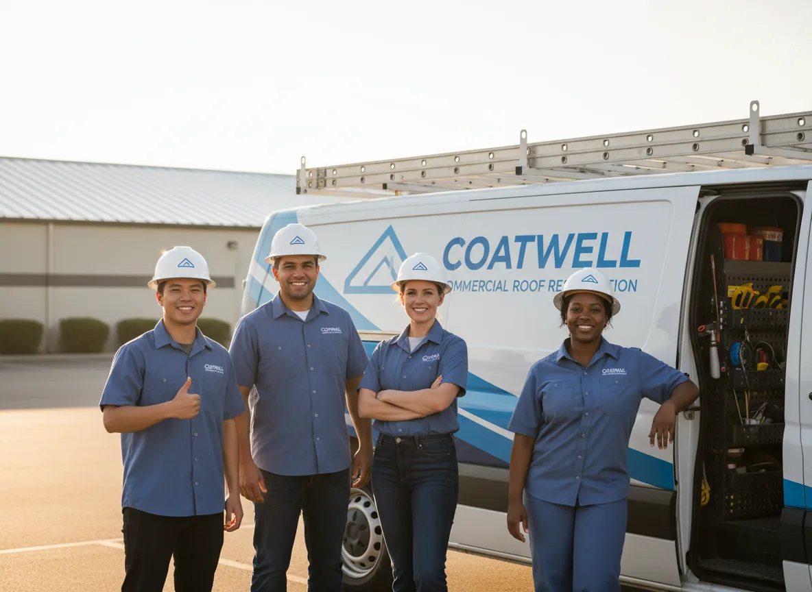 Commercial roof coating company in Clarita, OK
